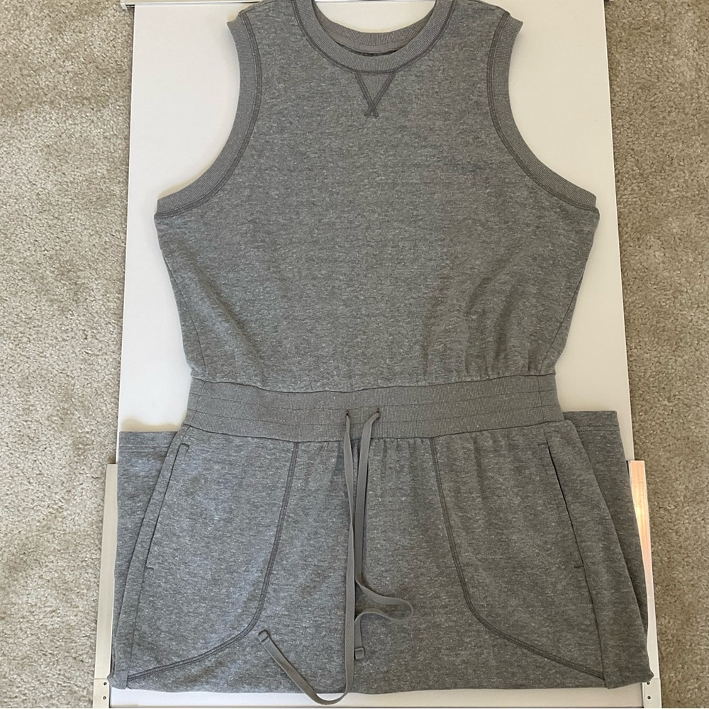 Prana Cozy Up Beach Hopper Hemp Sweatshirt Dress Heather Gray Size XL - Picture 8 of 13